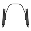 Bucket seat rail set with dual M5 bolt mounts for sim racing rigs
