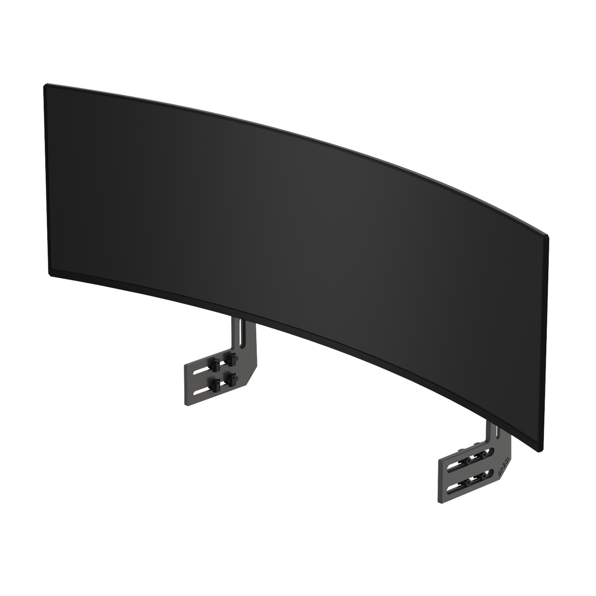 SPEC 282 single monitor support bracket mounted to the rig frame