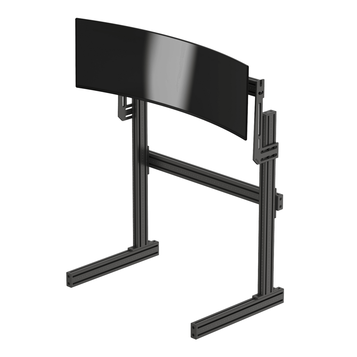 SPEC single monitor stand — freestanding dual-upright frame