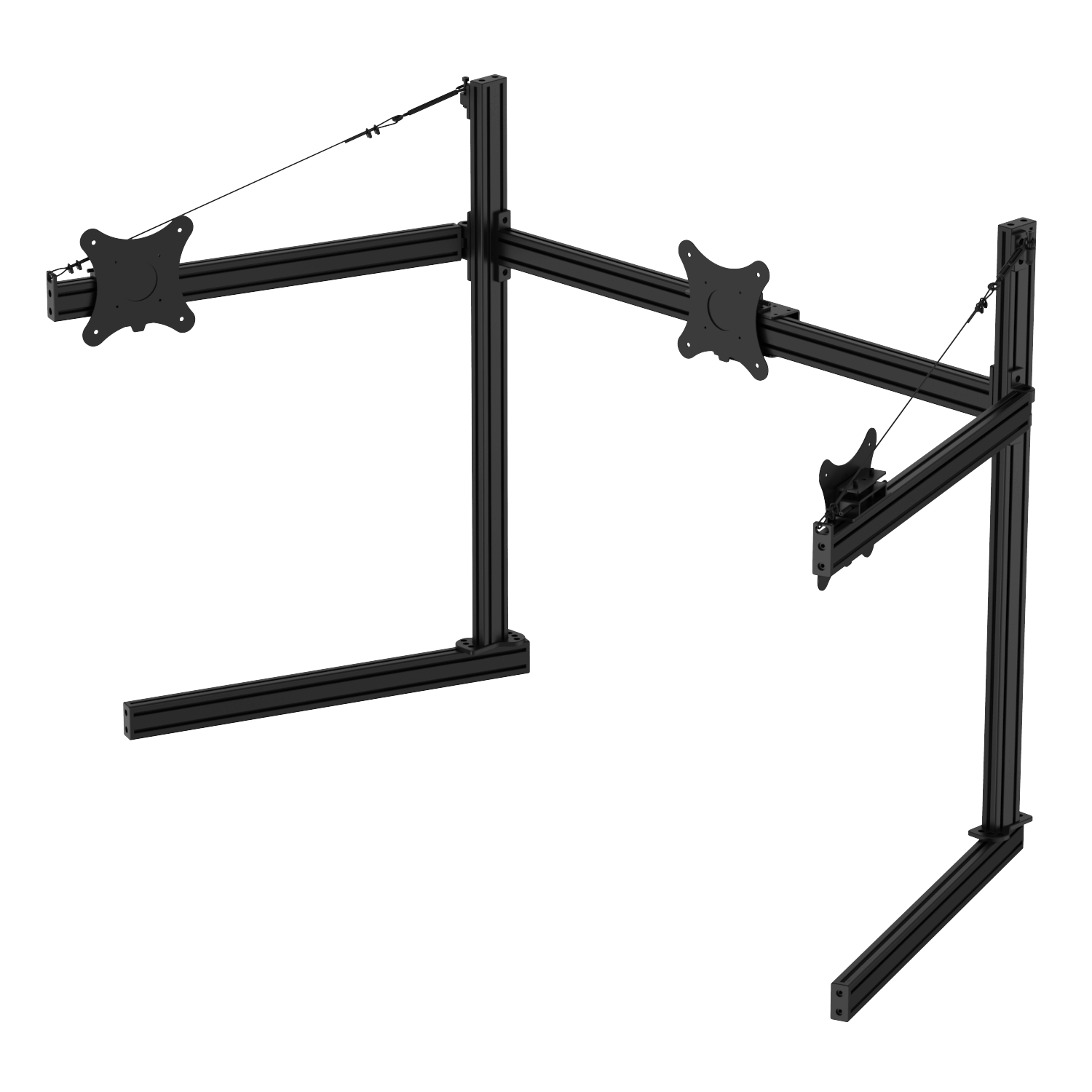Triple Monitor Stand for Sim Rig — Track | SPEC 282 No-Sag – SPEC ...
