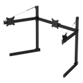 Heavy-duty adaptive triple monitor stand for the SPEC 282 sim rig