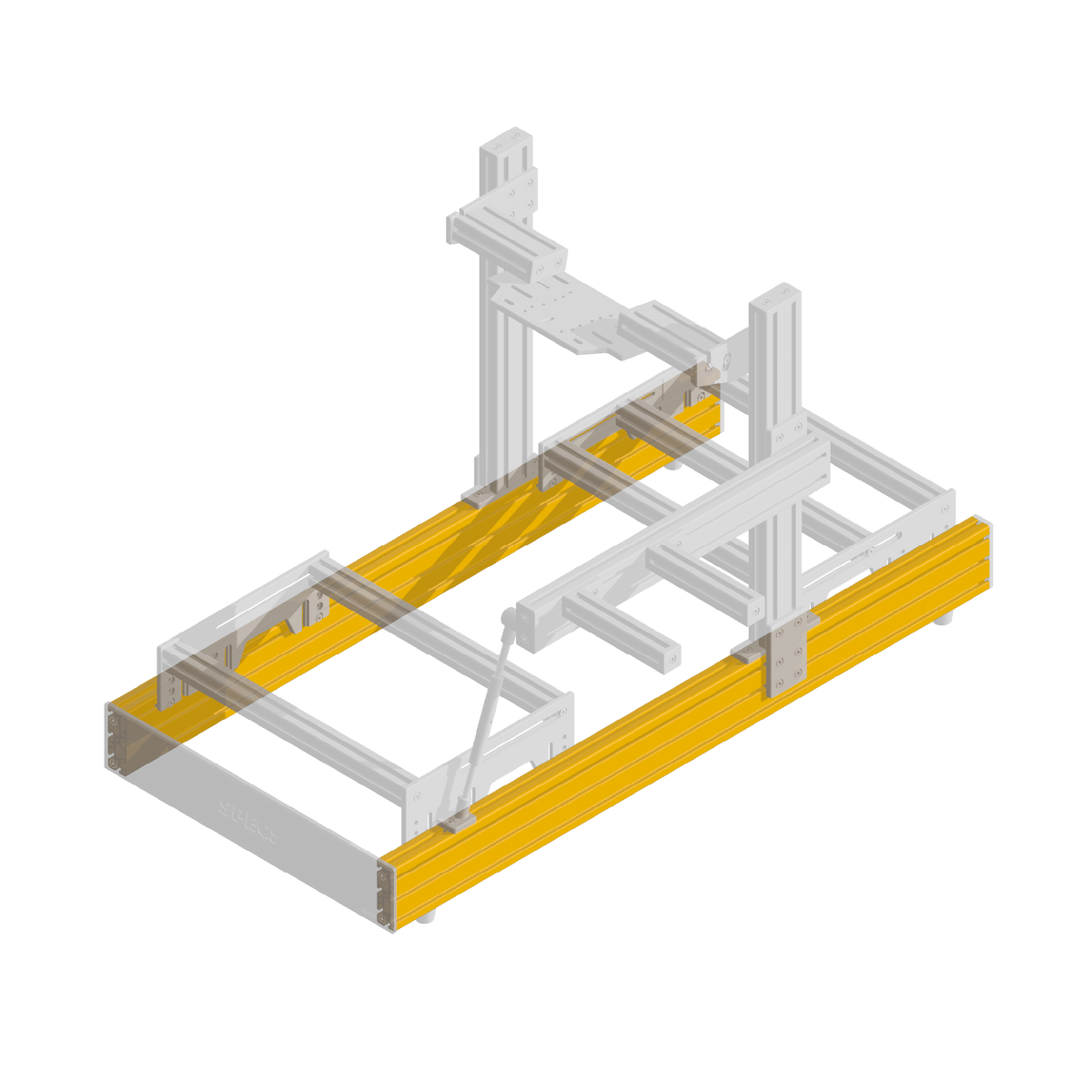 40120 Aluminum Extrusion 1280mm — assembly drawing