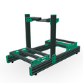 SPEC 282 Track sim rig in custom matte-anodized color with full cockpit assembly