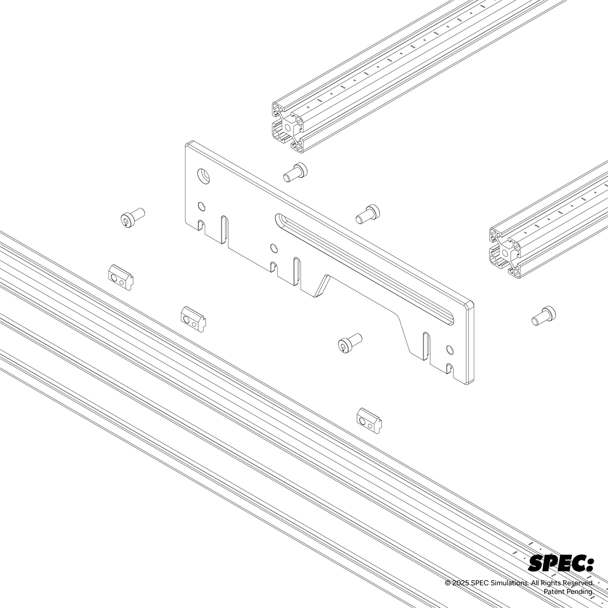 Pedal/Seat Base Side Plate - 90mm (Set of L/R) — assembly drawing