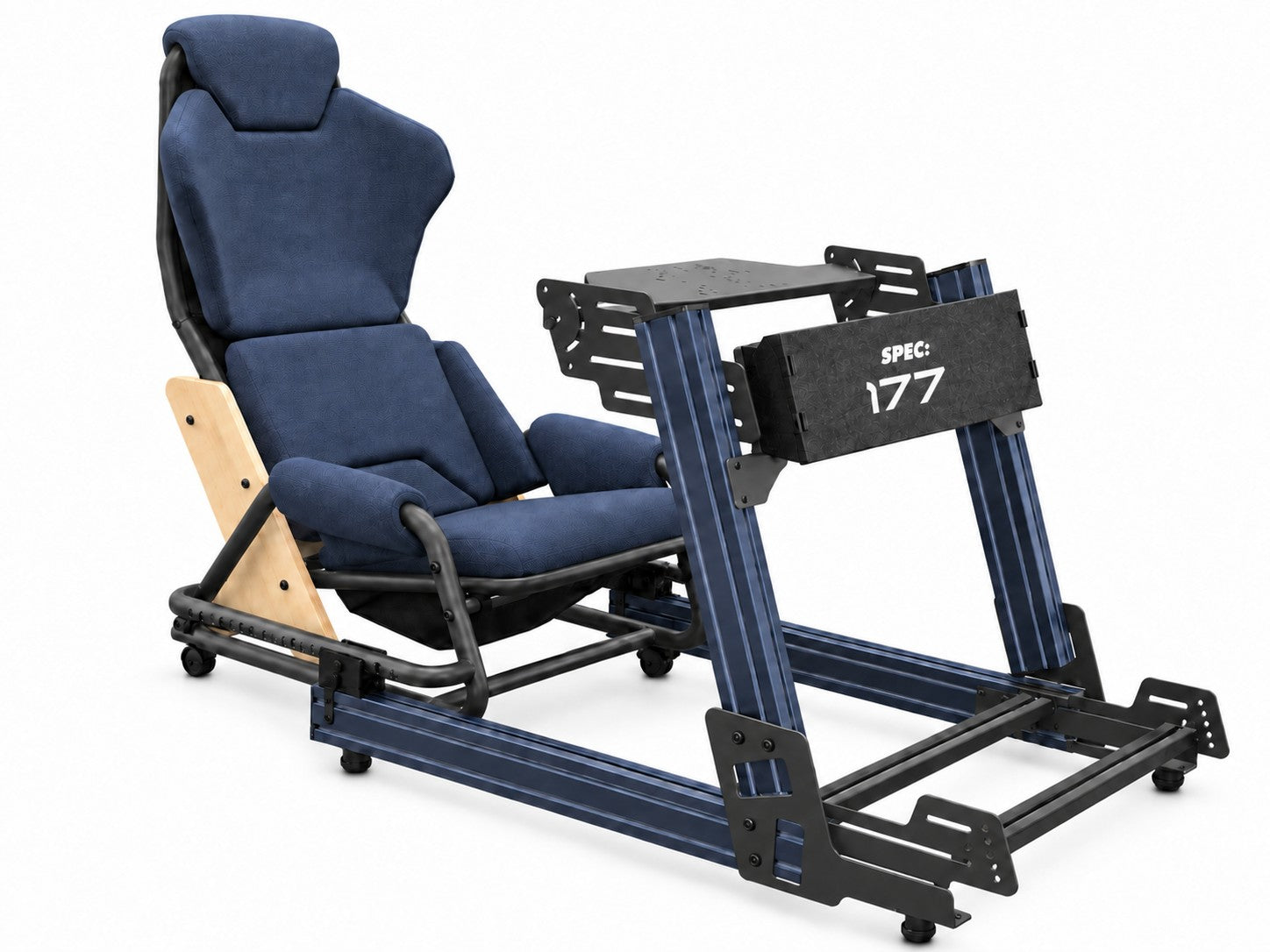 SPEC 177 Compact Cockpit: Indigo rig, Indigo cushion (color preview render)